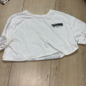 White cropped California top